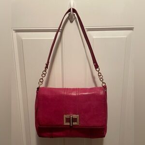 B MAKOWSKI FUSCHIA Pink Shoulder Bag great condition